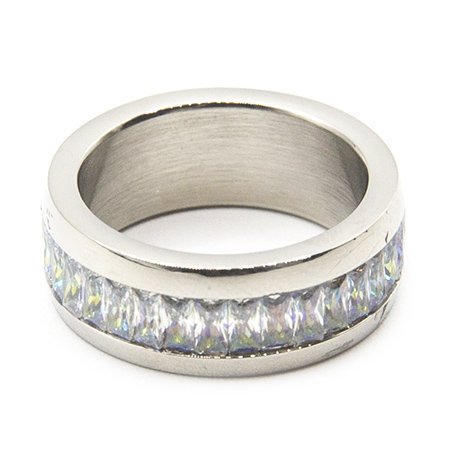 Anillo sinfin de acero con cubic boreal